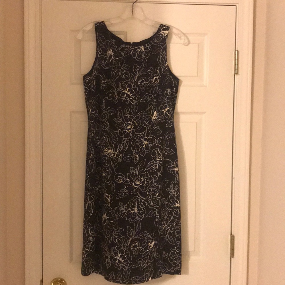 Black floral dress